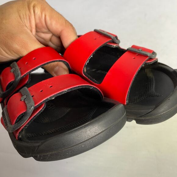 Birkenstock Kids Mogami Sandals Active Red Birko Flor Sandals Size27 US - Picture 4 of 4